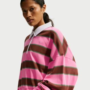 Damska bluza dresowa z zamkiem 1 / 4 Nike - Różowy