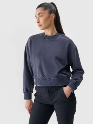 Damska bluza nierozpinana bez kaptura 4F 4FWSS25TSWSF1742 - granatowa