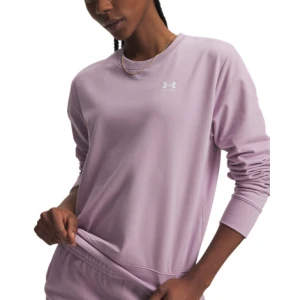 Damska bluza nierozpinana bez kaptura Under Armour Sport Terry Crew - różowa