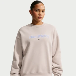 Damska bluza o kroju oversize Nike Studio Fleece Medium Weight - Brązowy