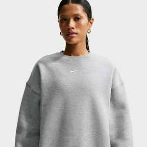 Damska bluza o kroju oversize Nike Studio Fleece Medium Weight - Szary