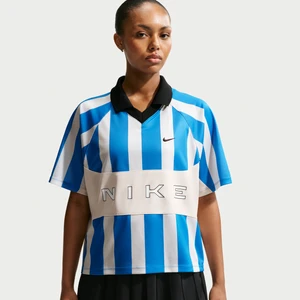 Damska bluza o kroju oversize z dżerseju Nike - Niebieski