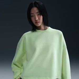Damska bluza o kroju oversize z półokrągłym dekoltem Dri-FIT Nike 24.7 ImpossiblySoft - Żółty