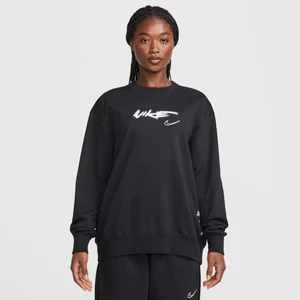 Damska bluza o luźnym kroju z dzianiny dresowej Nike Sportswear Breaking - Czerń