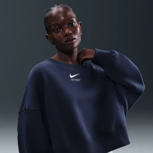 Damska bluza oversize Nike Sportswear Phoenix Fleece - Niebieski
