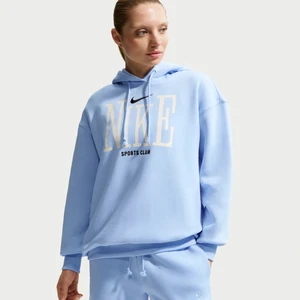 Damska bluza oversize z kapturem Nike Phoenix Fleece - Niebieski