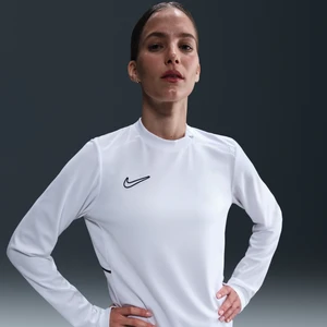Damska bluza piłkarska z długim rękawem i półokrągłym dekoltem Dri-FIT Nike Academy - Biel