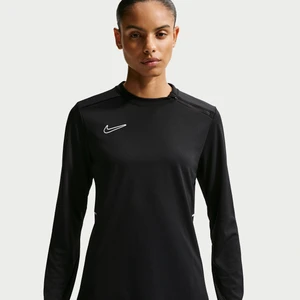 Damska bluza piłkarska z długim rękawem i półokrągłym dekoltem Dri-FIT Nike Academy - Czerń