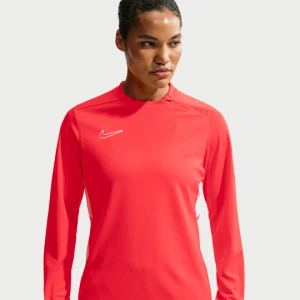 Damska bluza piłkarska z długim rękawem i półokrągłym dekoltem Dri-FIT Nike Academy - Czerwony
