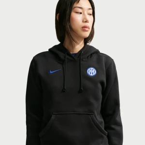 Damska bluza piłkarska z kapturem Nike Inter Mediolan Phoenix Fleece - Czerń