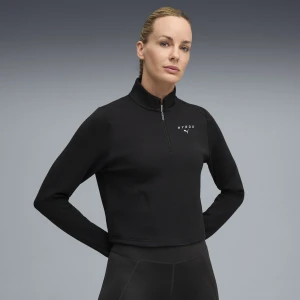 Damska bluza PUMA x HYROX CLOUDSPUN z zamkiem 1/4, Akcesoria, Czarny,