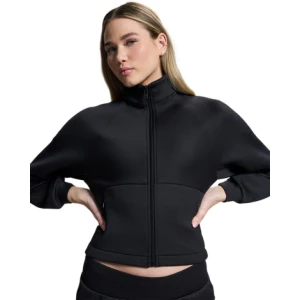 Damska bluza rozpinana bez kaptura Under Armour UA Unstoppable Fleece Rib Textured - czarna