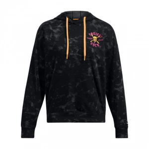 Damska bluza teningowa nierozpinana z kapturem Under Armour Project Rock W Udrground Terry HD - czarna