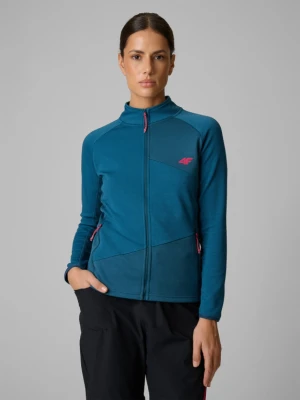 Damska bluza trekkingowa 4F 4FRSS26TFSWF0986 - turkusowa
