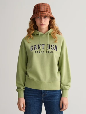 Damska Bluza z Kapturem I Grafiką Usa GANT