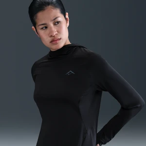 Damska bluza z kapturem i ochroną przed promieniowaniem UV Nike Trail - Czerń