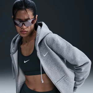 Zdjęcie produktu Damska bluza z kapturem i zamkiem na całej długości Nike Phoenix Fleece - Szary