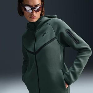 Damska bluza z kapturem i zamkiem na całej długości Nike Sportswear Tech Fleece Windrunner - Zieleń