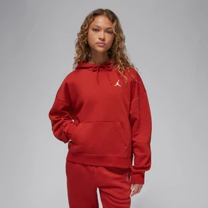 Damska bluza z kapturem Jordan Brooklyn Fleece - Czerwony