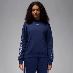 Damska bluza z kapturem Jordan Brooklyn Fleece - Niebieski