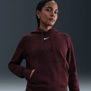 Damska bluza z kapturem Nike Phoenix Fleece - Czerwony