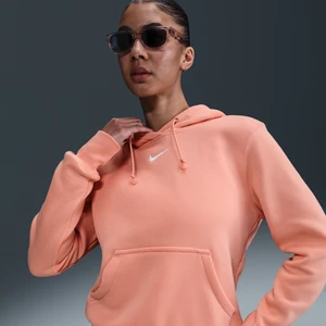 Damska bluza z kapturem Nike Sportswear Phoenix Fleece - Pomarańczowy
