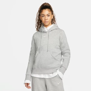 Damska bluza z kapturem Nike Sportswear Phoenix Fleece - Szary