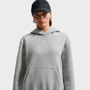 Damska bluza z kapturem Nike Studio Fleece Medium Weight - Szary