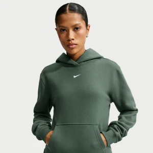 Damska bluza z kapturem Nike Studio Fleece Medium Weight - Zieleń