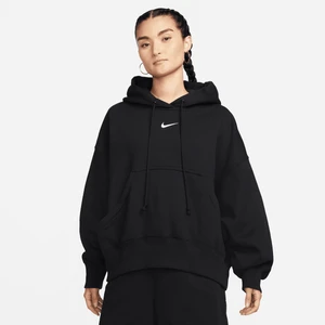 Damska bluza z kapturem o kroju over-oversize Nike Phoenix Fleece - Czerń
