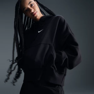 Damska bluza z kapturem o kroju over-oversize Nike Sportswear Phoenix Fleece - Czerń