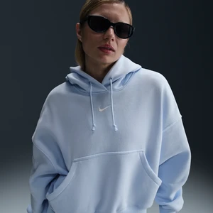 Damska bluza z kapturem o kroju over-oversize Nike Sportswear Phoenix Fleece - Niebieski