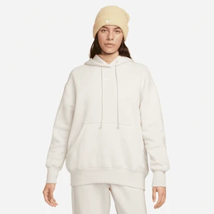 Damska bluza z kapturem o kroju oversize Nike Phoenix Fleece - Brązowy
