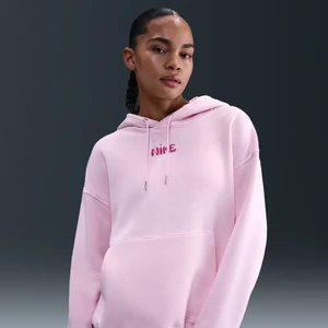 Damska bluza z kapturem o kroju oversize Nike Phoenix Fleece - Różowy
