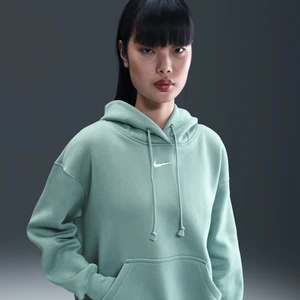 Damska bluza z kapturem o kroju oversize Nike Phoenix Fleece - Zieleń