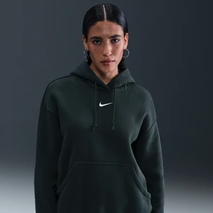 Damska bluza z kapturem o kroju oversize Nike Phoenix Fleece - Zieleń