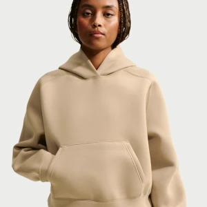 Damska bluza z kapturem o kroju oversize Nike Pregame Fleece - Brązowy