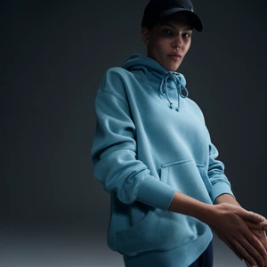 Damska bluza z kapturem o kroju oversize Nike Sportswear Phoenix Fleece - Niebieski