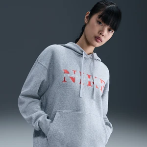 Damska bluza z kapturem o kroju oversize Nike Sportswear Phoenix Fleece - Szary