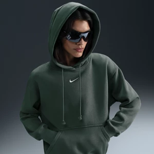 Damska bluza z kapturem o kroju oversize Nike Sportswear Phoenix Fleece - Zieleń