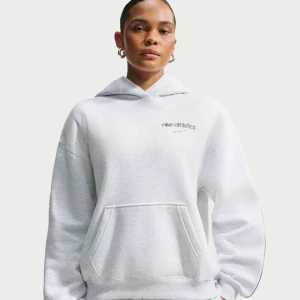 Damska bluza z kapturem o kroju oversize Nike Studio Fleece Medium Weight - Brązowy
