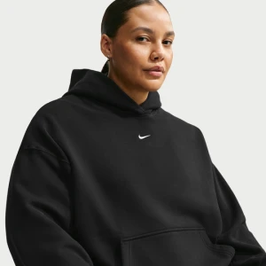 Damska bluza z kapturem o kroju oversize Nike Studio Fleece Medium Weight - Czerń