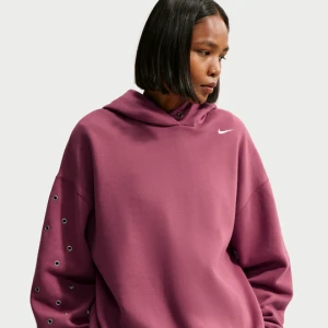 Damska bluza z kapturem o kroju oversize Nike Studio Fleece Medium Weight - Czerwony