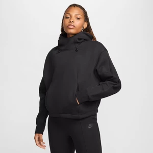 Damska bluza z kapturem oversize Nike Sportswear Tech Fleece - Czerń