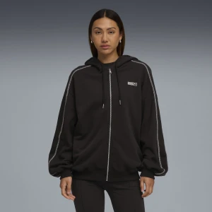 Damska bluza z kapturem PUMA × ROSÉ T7, Odzież, Czarny,