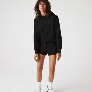 Damska Bluza Z Kapturem Z Rozciągliwej Mieszanki Bawełny Lacoste