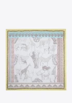 Damska chusta wzorzysta żółto - szara Wittchen