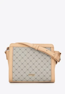 Damska crossbody w monogram beżowa Wittchen