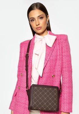 Damska crossbody w monogram brązowa Wittchen