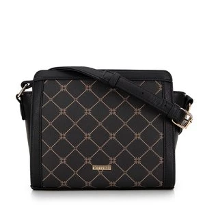 Damska crossbody w monogram czarna Wittchen